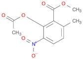 Benzoic acid, 2-(acetyloxy)-6-methyl-3-nitro-, methyl ester