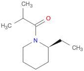 Piperidine, 2-ethyl-1-(2-methyl-1-oxopropyl)-, (S)-