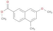 2-Naphthalenecarboxylic acid, 7-methoxy-5-methyl-, methyl ester