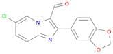 Imidazo[1,2-a]pyridine-3-carboxaldehyde,2-(1,3-benzodioxol-5-yl)-6-chloro-