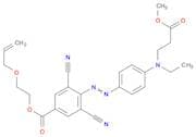 Benzoic acid,3,5-dicyano-4-[2-[4-[ethyl(3-methoxy-3-oxopropyl)amino]phenyl]diazenyl]-,2-(2-propen-…