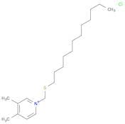 Pyridinium, 1-[(dodecylthio)methyl]-3,4-dimethyl-, chloride
