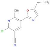 3-Pyridinecarbonitrile, 2-chloro-5-(5-ethyl-2-oxazolyl)-6-methyl-