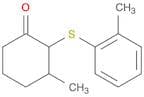 Cyclohexanone, 3-methyl-2-[(2-methylphenyl)thio]-