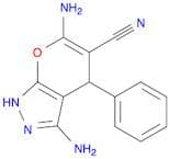 Pyrano[2,3-c]pyrazole-5-carbonitrile, 3,6-diamino-1,4-dihydro-4-phenyl-