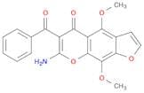 5H-Furo[3,2-g][1]benzopyran-5-one, 7-amino-6-benzoyl-4,9-dimethoxy-