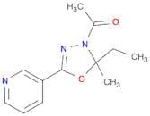 1,3,4-Oxadiazole, 3-acetyl-2-ethyl-2,3-dihydro-2-methyl-5-(3-pyridinyl)-