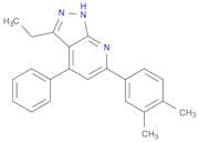 1H-Pyrazolo[3,4-b]pyridine, 6-(3,4-dimethylphenyl)-3-ethyl-4-phenyl-