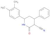 3-Piperidinecarbonitrile, 6-(3,4-dimethylphenyl)-2-oxo-4-phenyl-