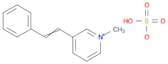 Pyridinium, 1-methyl-3-(2-phenylethenyl)-, sulfate (1:1)