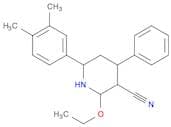 3-Piperidinecarbonitrile, 6-(3,4-dimethylphenyl)-2-ethoxy-4-phenyl-