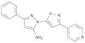 1H-Pyrazol-5-amine, 3-phenyl-1-[3-(4-pyridinyl)-5-isoxazolyl]-