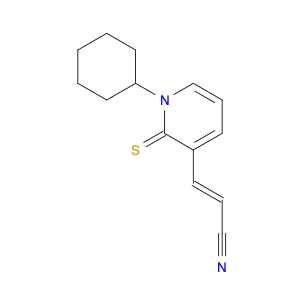 2-Propenenitrile, 3-(1-cyclohexyl-1,2-dihydro-2-thioxo-3-pyridinyl)-, (E)-
