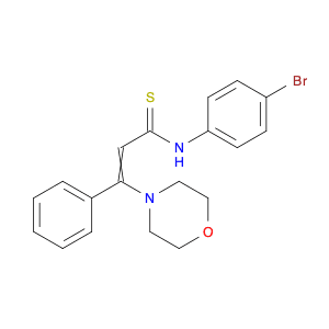 2-Propenethioamide, N-(4-bromophenyl)-3-(4-morpholinyl)-3-phenyl-