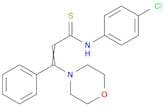 2-Propenethioamide, N-(4-chlorophenyl)-3-(4-morpholinyl)-3-phenyl-
