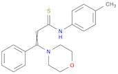 2-Propenethioamide, N-(4-methylphenyl)-3-(4-morpholinyl)-3-phenyl-