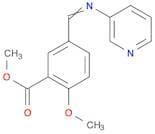 Benzoic acid, 2-methoxy-5-[(3-pyridinylimino)methyl]-, methyl ester