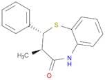 1,5-Benzothiazepin-4(5H)-one, 2,3-dihydro-3-methyl-2-phenyl-, trans-