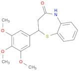 1,5-Benzothiazepin-4(5H)-one, 2,3-dihydro-2-(3,4,5-trimethoxyphenyl)-