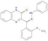 2(1H)-Quinoxalinone, 3-[(2-methoxyphenyl)(phenylhydrazono)methyl]-