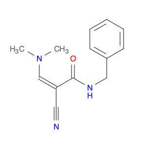 2-Propenamide, 2-cyano-3-(dimethylamino)-N-(phenylmethyl)-, (Z)-