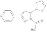 1H-Pyrazole, 1-acetyl-4,5-dihydro-3-(4-pyridinyl)-5-(2-thienyl)-