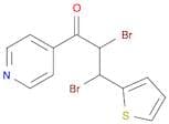 1-Propanone, 2,3-dibromo-1-(4-pyridinyl)-3-(2-thienyl)-