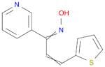 2-Propen-1-one, 1-(3-pyridinyl)-3-(2-thienyl)-, oxime