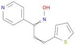 2-Propen-1-one, 1-(4-pyridinyl)-3-(2-thienyl)-, oxime