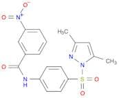 Benzamide, N-[4-[(3,5-dimethyl-1H-pyrazol-1-yl)sulfonyl]phenyl]-3-nitro-