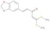 1,4-Pentadien-3-one, 5-(1,3-benzodioxol-5-yl)-1,1-bis(methylthio)-, (E)-