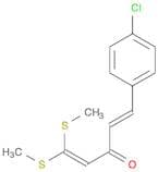 1,4-Pentadien-3-one, 5-(4-chlorophenyl)-1,1-bis(methylthio)-, (E)-