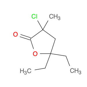 2(3H)-Furanone, 3-chloro-5,5-diethyldihydro-3-methyl-