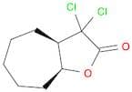 2H-Cyclohepta[b]furan-2-one, 3,3-dichlorooctahydro-, cis-