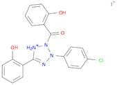 3-(4-CHLOROPHENYL)-2-(2-HYDROXYBENZOYL)-5-(2-HYDROXYPHENYL)-2H-TETRAZOLIUM IODIDE