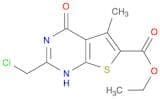 Ethyl 2-(chloromethyl)-5-methyl-4-oxo-3,4-dihydrothieno[2,3-d]pyrimidine-6-carboxylate