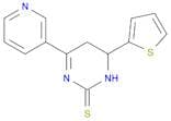 2(1H)-Pyrimidinethione, 5,6-dihydro-4-(3-pyridinyl)-6-(2-thienyl)-