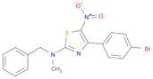 2-Thiazolamine, 4-(4-bromophenyl)-N-methyl-5-nitro-N-(phenylmethyl)-