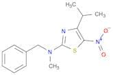 2-Thiazolamine, N-methyl-4-(1-methylethyl)-5-nitro-N-(phenylmethyl)-