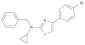 2-Thiazolamine, 4-(4-bromophenyl)-N-cyclopropyl-N-(phenylmethyl)-