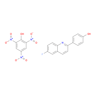 Phenol, 4-(6-fluoro-2-quinolinyl)-, compd. with 2,4,6-trinitrophenol (1:1)