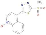 Quinoline, 4-[5-(methylsulfonyl)-1,3,4-thiadiazol-2-yl]-, 1-oxide