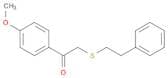 Ethanone, 1-(4-methoxyphenyl)-2-[(2-phenylethyl)thio]-