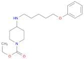 1-Piperidinecarboxylic acid, 4-[(5-phenoxypentyl)amino]-, ethyl ester