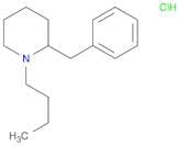 Piperidine, 1-butyl-2-(phenylmethyl)-, hydrochloride