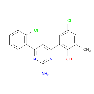 Phenol, 2-[2-amino-6-(2-chlorophenyl)-4-pyrimidinyl]-4-chloro-6-methyl-