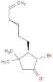 Cyclopentanone, 2-bromo-3-(3,5-hexadienyl)-4,4-dimethyl-, trans-