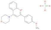 1-Benzopyrylium, 2-(4-methoxyphenyl)-4-(4-morpholinyl)-, perchlorate