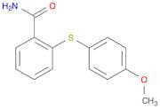 Benzamide, 2-[(4-methoxyphenyl)thio]-