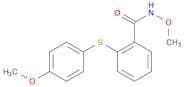 Benzamide, N-methoxy-2-[(4-methoxyphenyl)thio]-